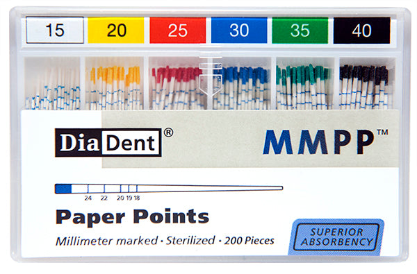 Paper Point (mm-Marked) - (ISO sizes/.02 Taper) – DiaDent