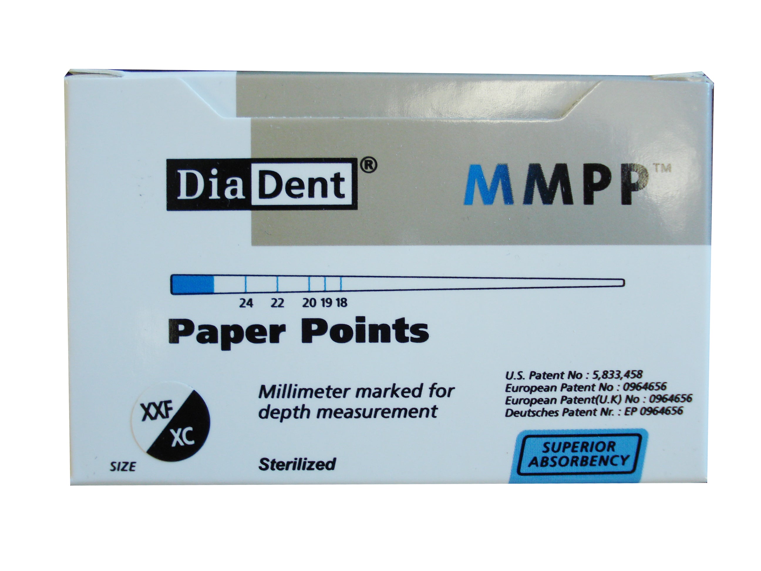 Diadent Paper Points non-marked #45 200 Points/box - i-VISTAMED Diadent Paper Points non-marked #45 200 Points/box - i-VISTAMED
